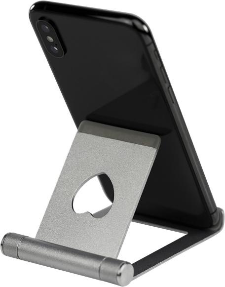 Produktbild Deltaco Ständer für Telefone und Tablets, Aluminium, Silber