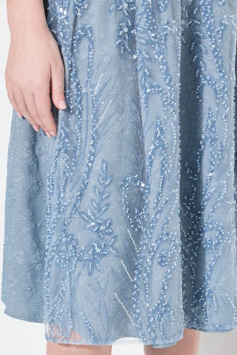 Immagine prodotto Ulla Popken Abito in tradizionale stile Dirndl con taglio smanicato, ricami, allacciatura e scollo rettangolare (62)
