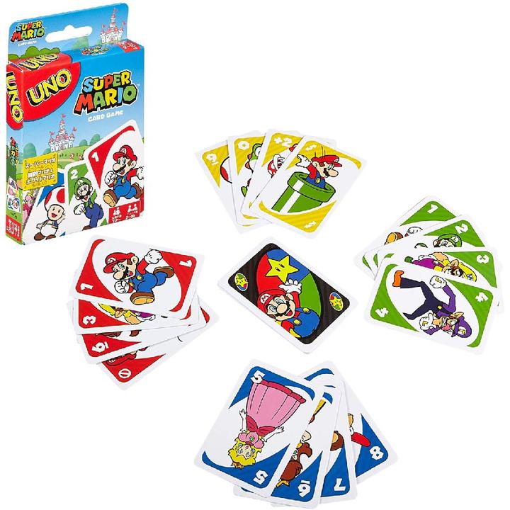 Actual product image Mattel Games UNO Mario Kart (English, Spanish)