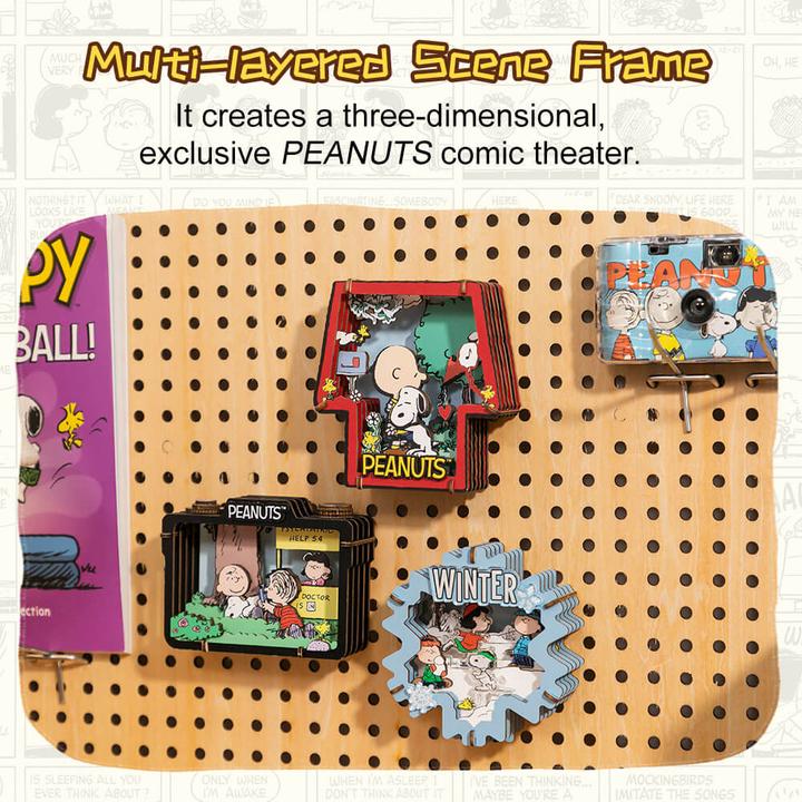 Produktbild Pantasy Die Peanuts Puremind Modellbausatz Wooden Theater Healing Hug