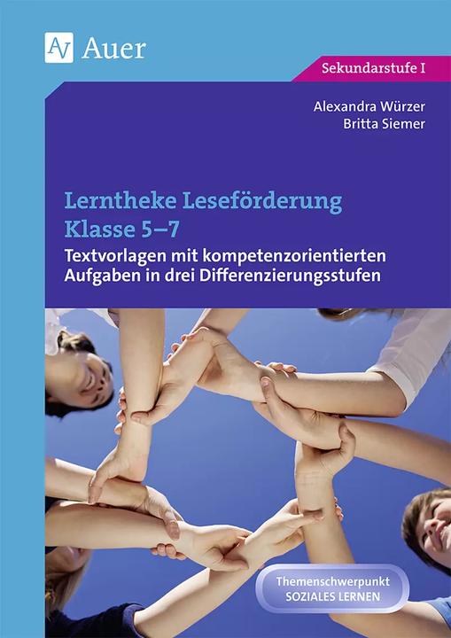 Produktbild Lerntheke Leseförderung Klasse 5-7 (Deutsch, Alexandra Würzer, Britta Siemer, 2020)