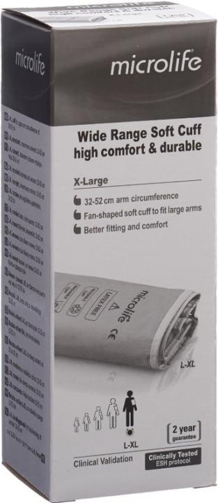 Produktbild Microlife Manschette Oberarm L-XL 32-52cm anthrazit