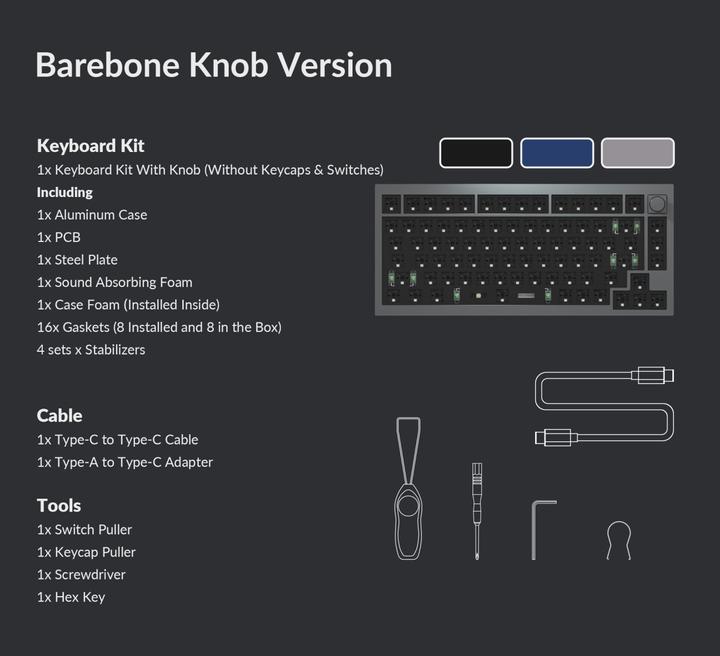 Produktbild Keychron Q1 Barebone (Schweiz, Kabelgebunden)
