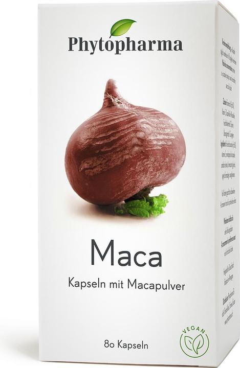 Image du produit Phytopharma Maca (80 pièce(s), Capsules, 40.40 g)