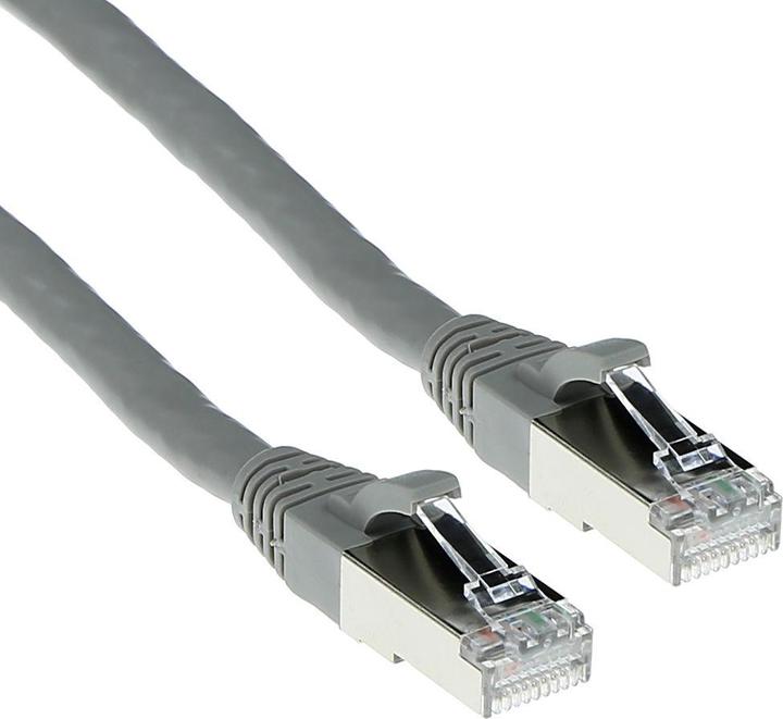 Produktbild ACT Grey 20 meter SFTP CAT6A patch cable snagless with RJ45 connectors. Cat6a s/ftp snagless gy 20.00m (S/FTP, CAT6a, 20 m)