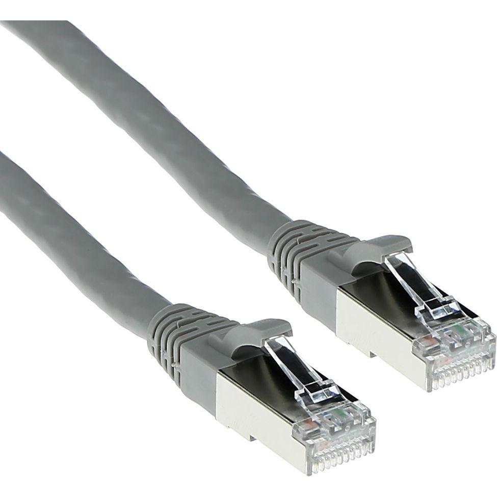 Thumbnail - ACT Grey 25 meter SFTP CAT6A patch cable snagless with RJ45 connectors. Cat6a s/ftp snagless gy 25.00m (S/FTP, CAT6a, 25...