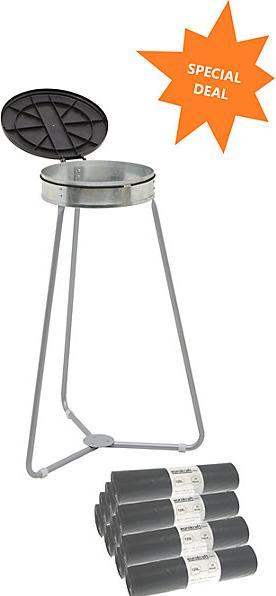 Produktbild eurokraft basic Müllsackhalter mit Abfallsäcken (120 l)