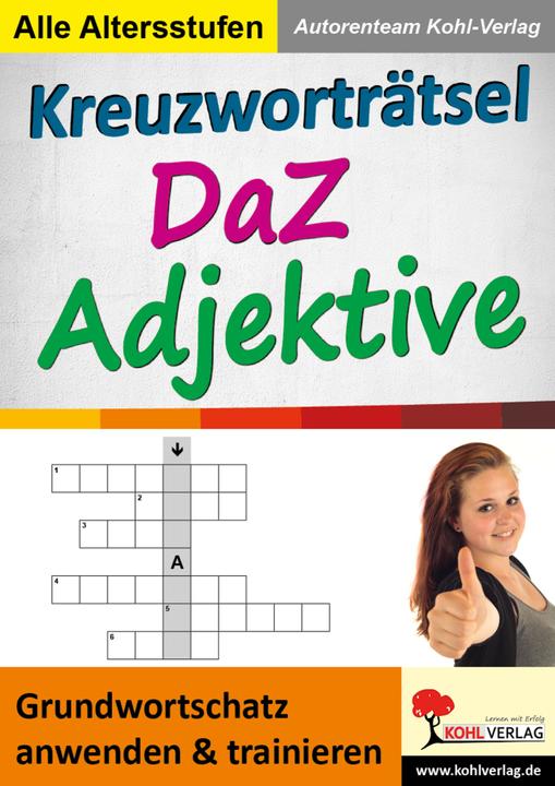 Kreuzworträtsel DaZ - Adjektive (Tedesco, 2016)