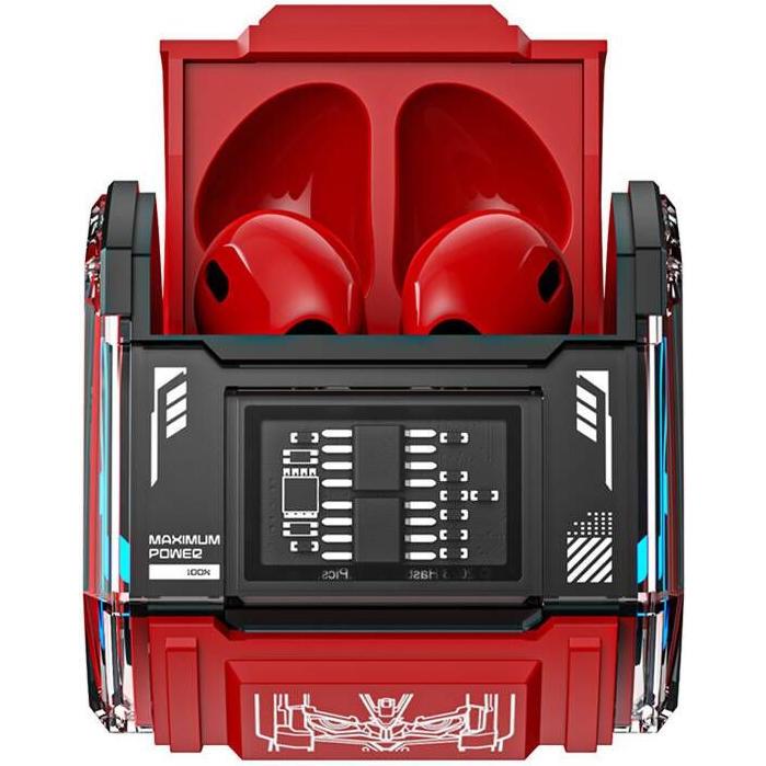 Transformers TWS MG-C03 headphones (red) (5 h, Kabellos), Kopfhörer, Rot