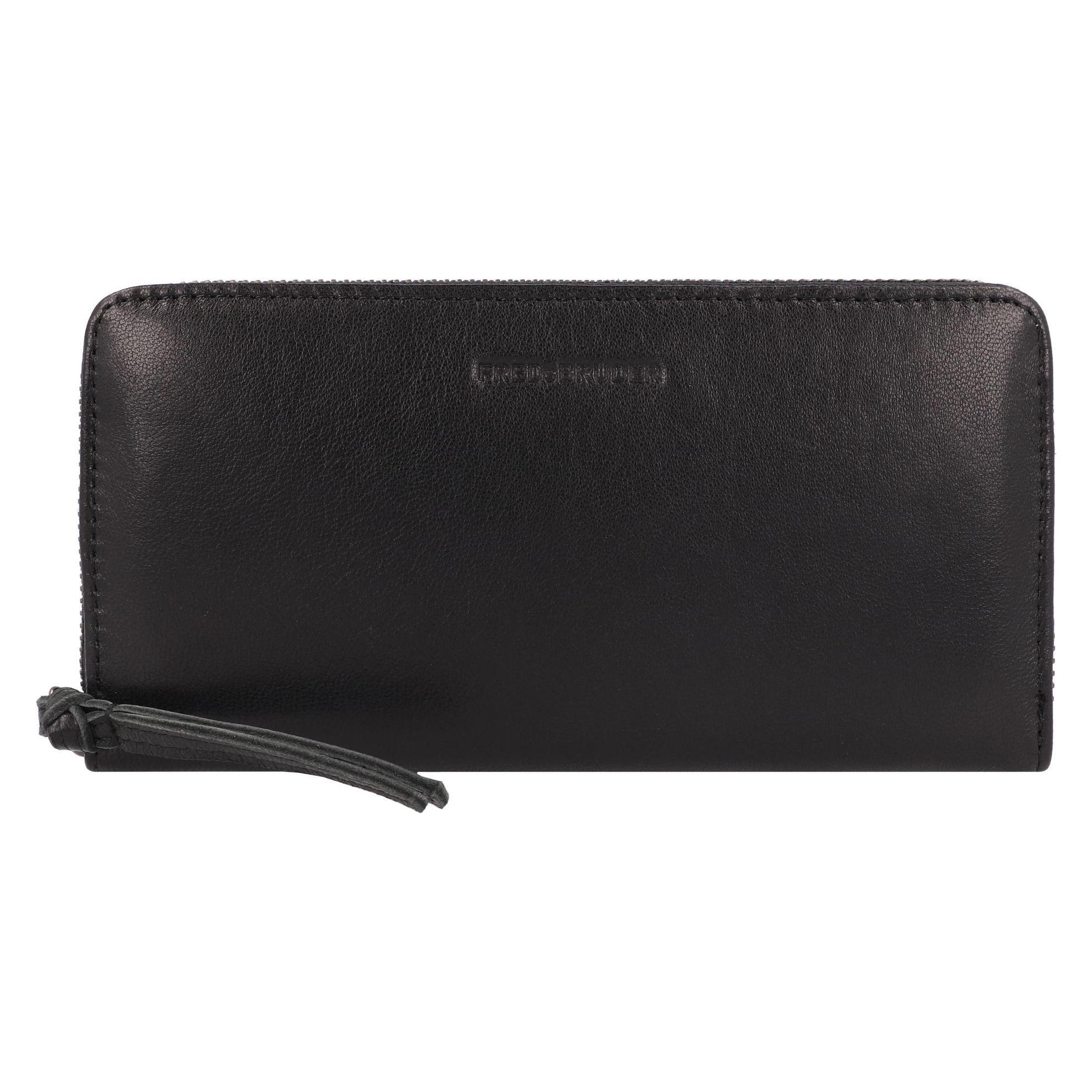 FredsBruder, Damen, Portemonnaie, In My Pocket Geldbörse Leder 19 Cm, Schwarz