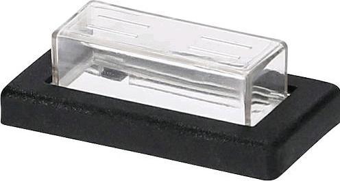 Image du produit interBär Capuchon en PVC clair unipolaire avec cadre noir pour interrupteur