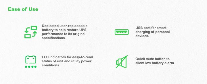 Nutritional values and ingredients APC Back-UPS (500 VA, 300 W, Standby UPS)