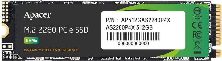 Apacer SSD 512GB 2.0/1.5G AS2280P4X M.2 APA (512 GB, M.2 2280)