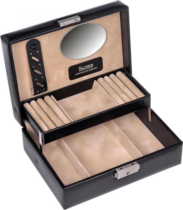Image du produit Sacher 13.107.010443 - Coffret à bijoux Britta new classic noir cuir