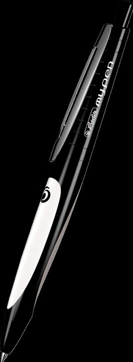 Produktbild Herlitz Kugelschreiber my.pen Schwarz Weiss (Schwarz, Weiss, 1 x)