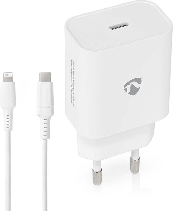 Produktbild Casativo 2er-Set USB C Ladegerät mit Lightning 8-Pin Ladekabel, 1m, Schnellladefunktion für iPhone (20 W)