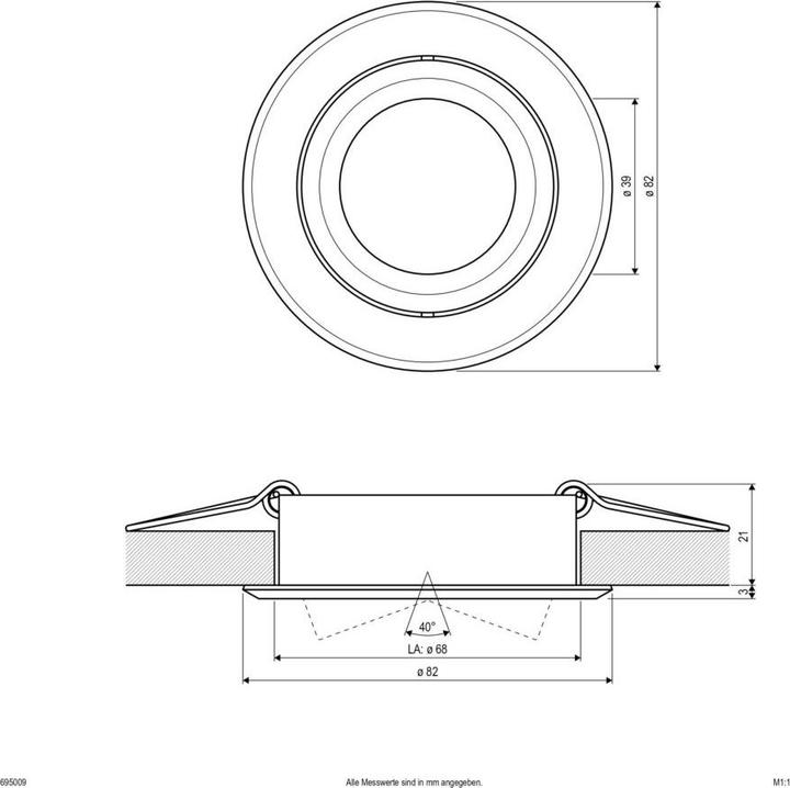 Produktbild EVN-Lichttechnik Niedervolt-Einbauleuchte