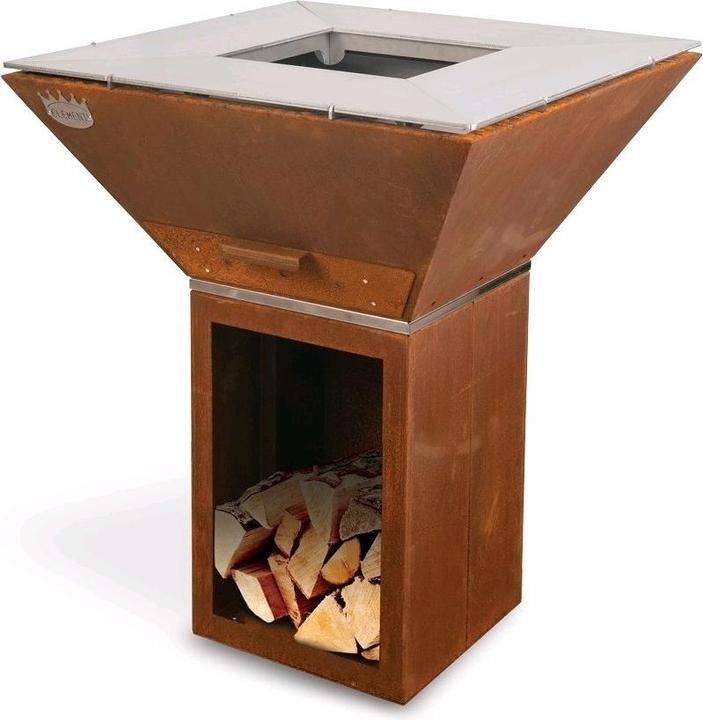 Actual product image Clementi Colorado Corten Charcoal Grill