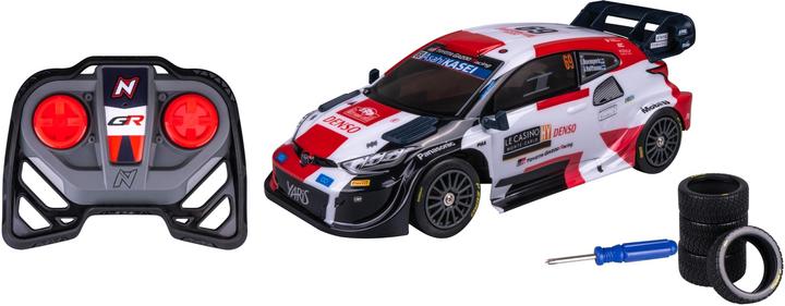 Actual product image Nikko RC 10402 Toyota Gazoo Rallye Racer #69 Rovanperä 1:16, remote-controlled car with extra set of tyres
