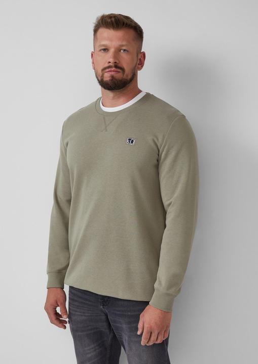Produktbild s.Oliver Sweatshirt Sweatshirt aus Baumwollmix mit Crew Neck (XXL)