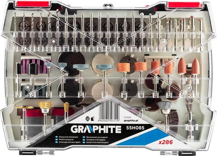 Produktbild Graphite Mini Drill Accessories (Mini Grinder Accessories, set 286 pcs.)