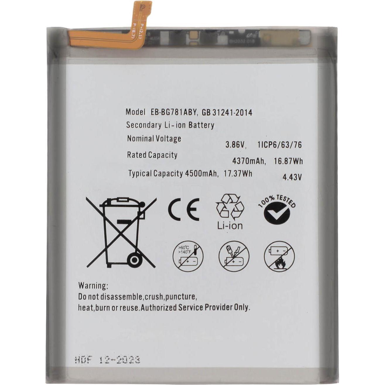 Clappio 4500mAh Austausch-Akku, Ersetzt Modell EB-BG781ABY, Smartphone Akku
