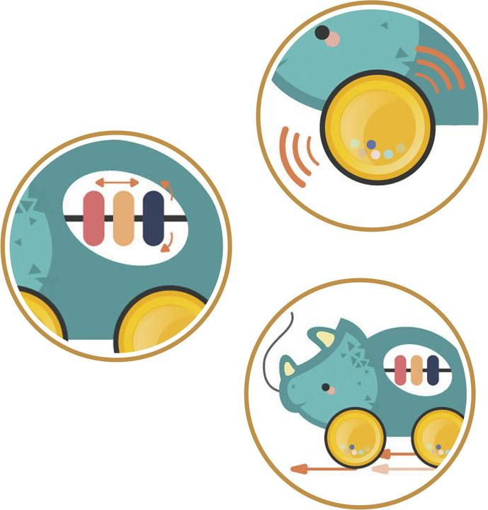 Actual product image Scandinavian Baby Products Pull-along dinosaur