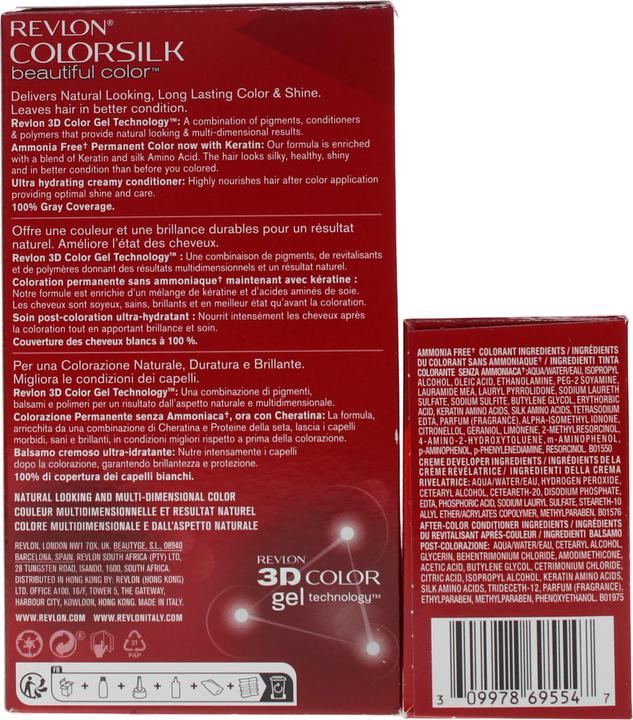 Produktbild Revlon Professional COLORSILK tinte #54-castaño claro dorado (Light Golden Brown)