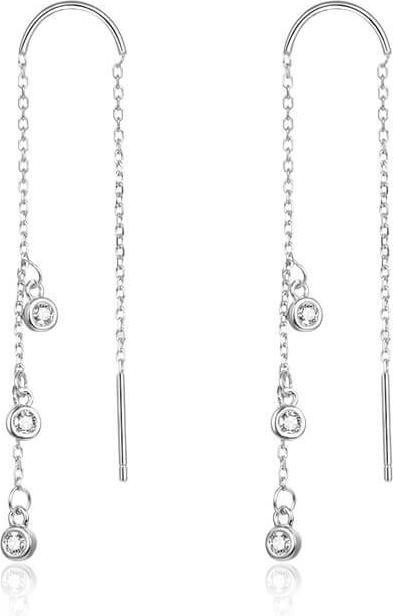 Immagine prodotto Beneto Orecchini lunghi in argento con zirconi AGUV1979 (L)