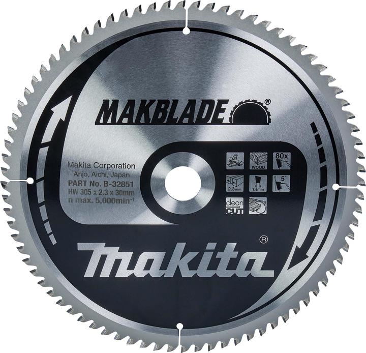 Productafbeelding Makita MAKBLADE zaagblad 305x30x80Z