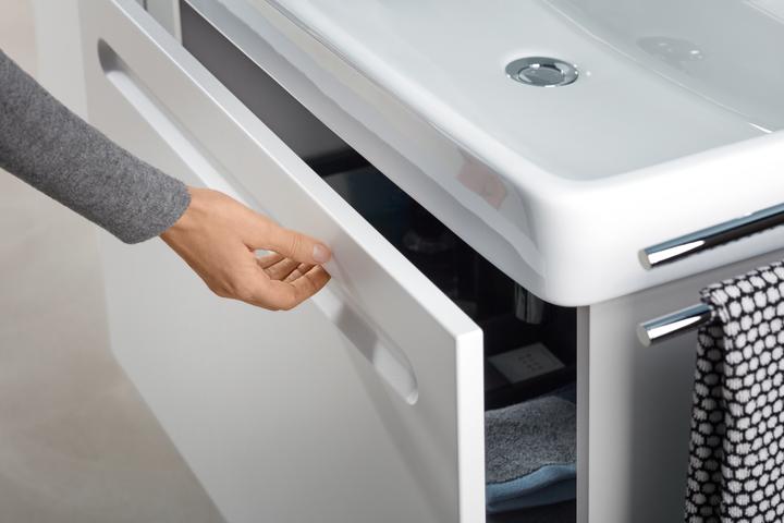 Produktbild Duravit Möbelwaschtisch No 1 mit Überlauf, 1 Hahnloch, weiss 800x460mm (460 mm, 800 mm)