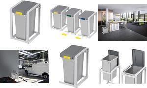 Produktbild Hailo ProfiLine Öko XL (Basiseinheit), Flexibles Mülltrennsystem, 38 ltr (38 l)