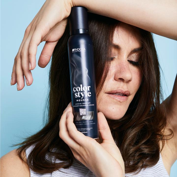 Actual product image Indola Colour Style Mousse Dark Ash 200 ml (Foaming agent, 200 ml)