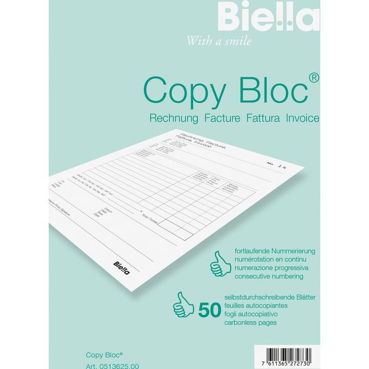 Produktbild Biella Durchschreibeblock Copy Bloc Rechnung (100 x)