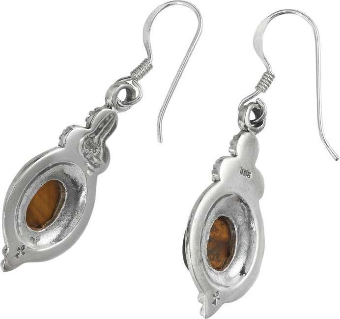 Immagine prodotto Bijouteria Orecchini (Argento 925, Occhio di tigre)
