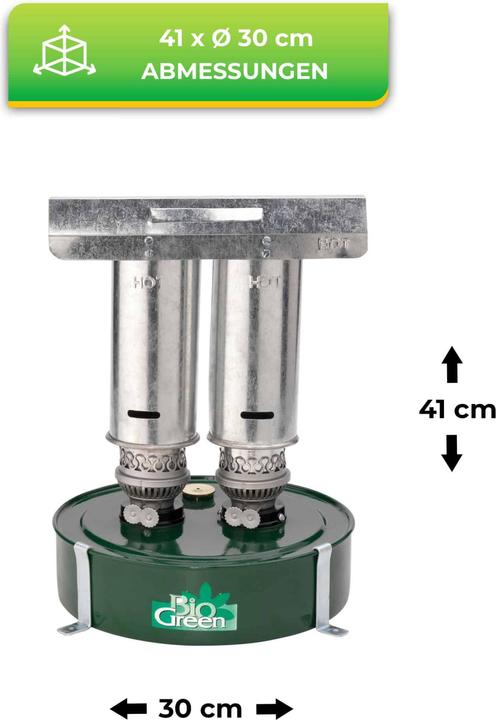Produktbild Bio Green Paraffin-Gewächshaus-Heizung "WARMAX POWER 5" - 600 W