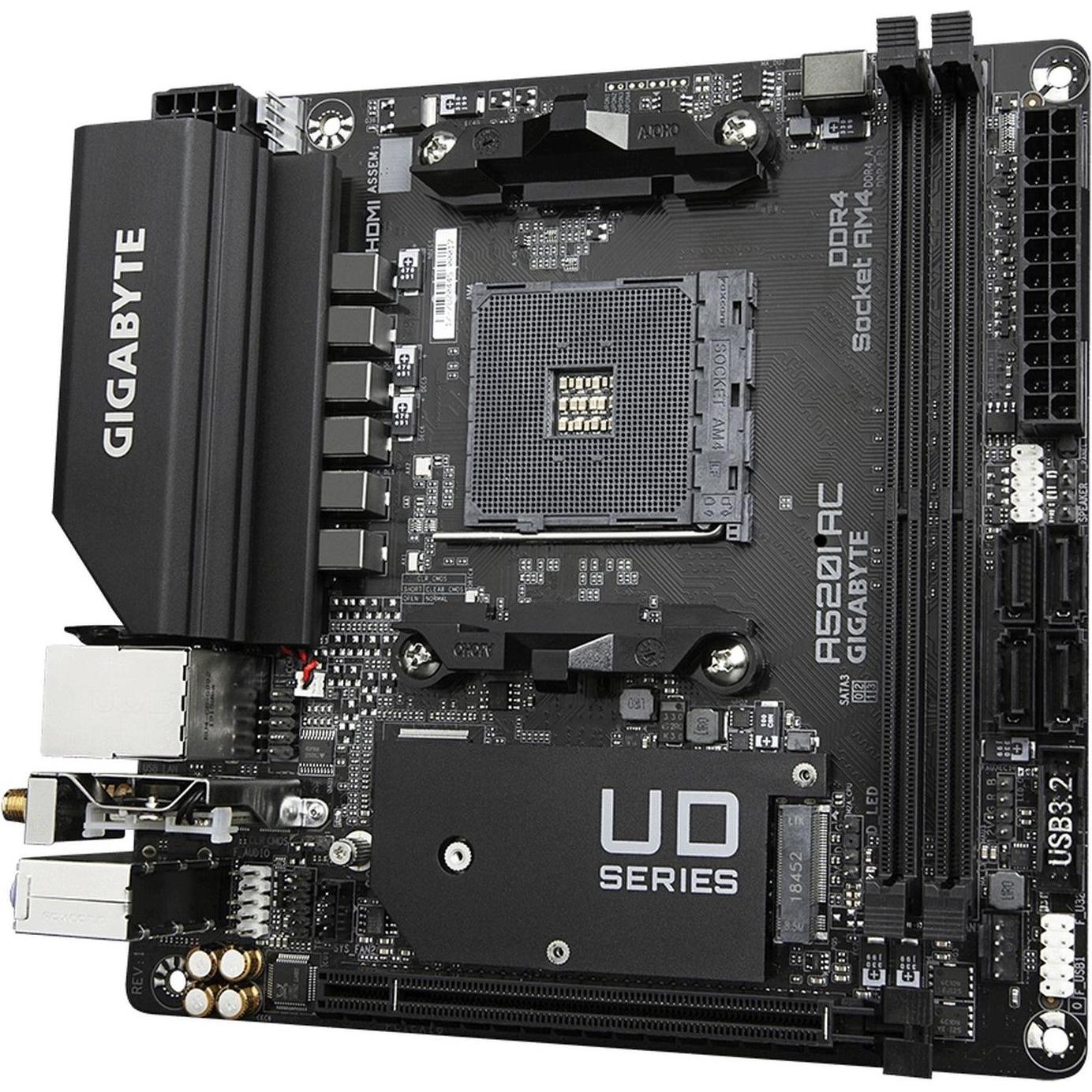 Gigabyte MB A520I (AM4, AMD A520, Mini-ITX), Mainboard