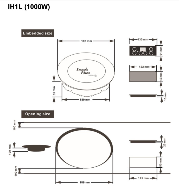 Image du produit Sterling Power Plaque de cuisson à induction