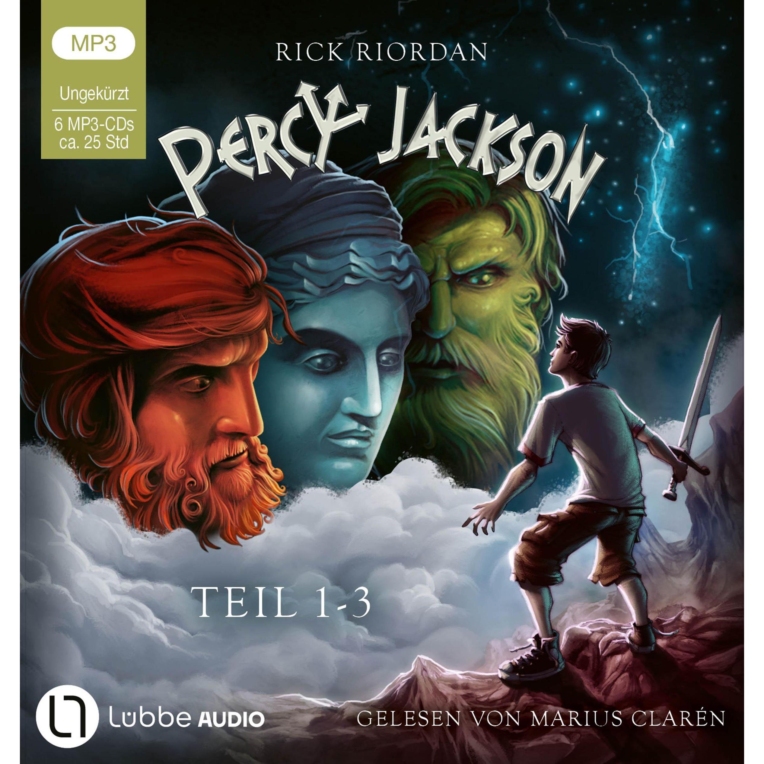 Percy Jackson - Teil 1-3, Audiolibri di Rick Riordan.