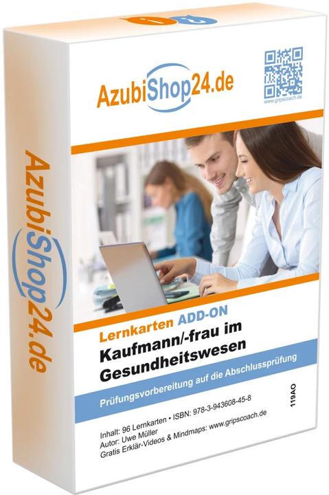 Produktbild AzubiShop24.de Lernkarten Kaufmann / Kauffrau im Gesundheitswesen. Maxi-Paket (Deutsch, Jochen Grünwald, Michaela Rung-Kraus, Uwe Müller, 2024)