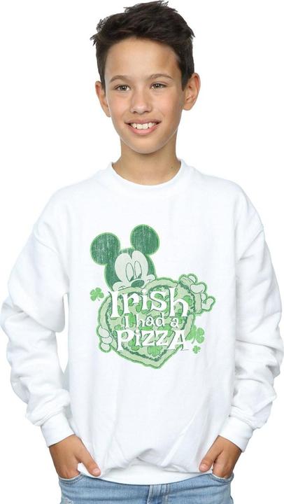 Produktbild Disney Mickey Mouse Shamrock Pizza Sweatshirt Jungen (140, 146)