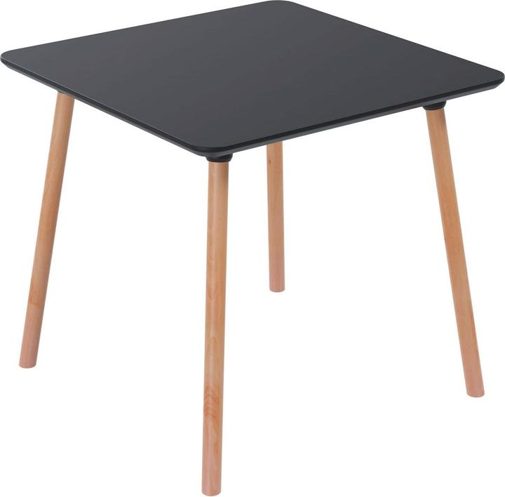 Productafbeelding Paperflow PALOMBA Bistrotafel hout zwart 80,0 x 80,0 x 75,0 cm (80 x 80 x 75 cm)