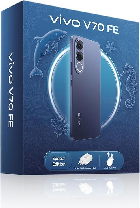 Image du produit Vivo V70 Fe (256 Go, Bleu, Ocean Blue, 6.83", Double SIM, 5G)