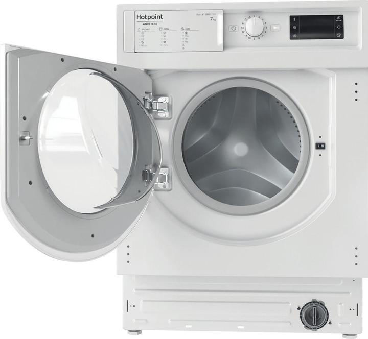 Produktbild Hotpoint BI WMHG 71483 EU N Frontlader-Waschmaschine 7 kg 1400 U/min Weiss (7 kg, Links)