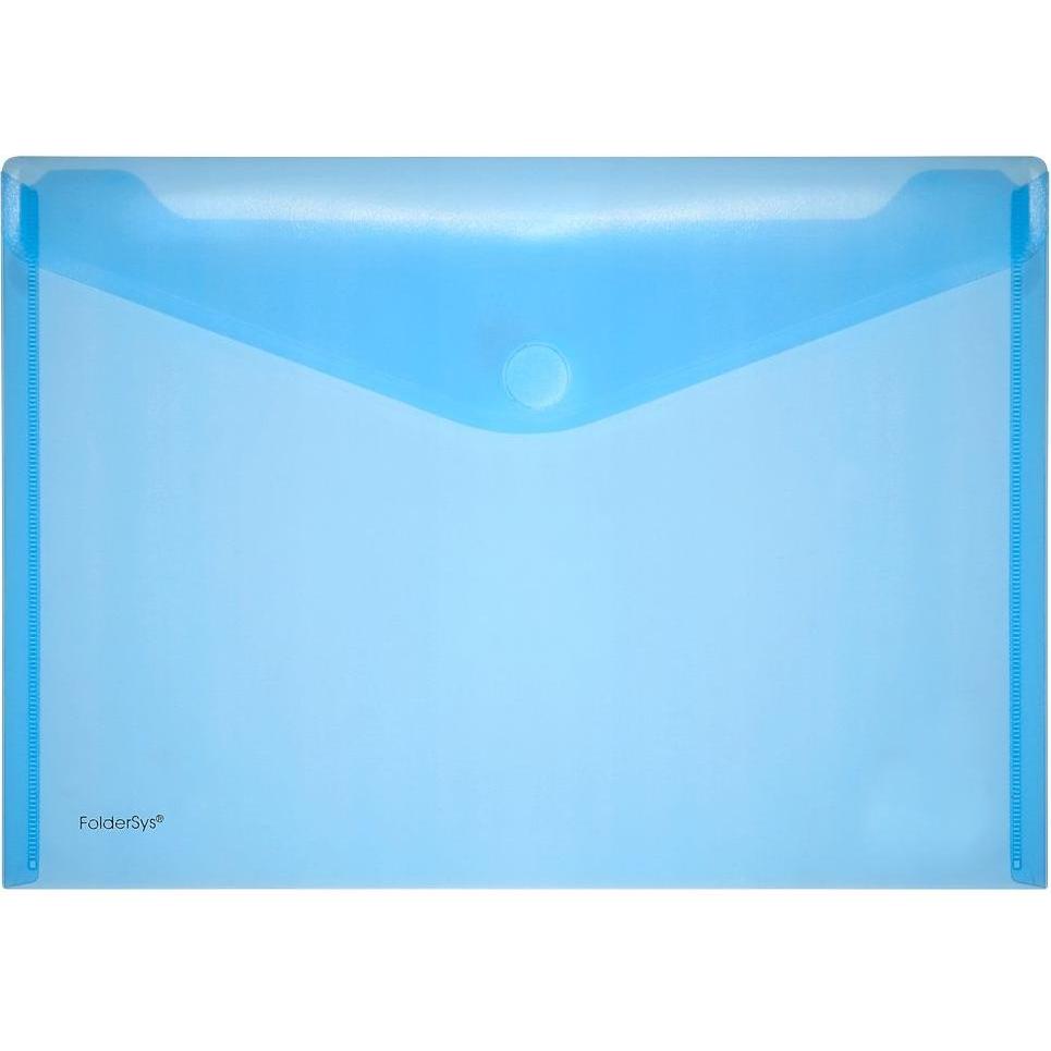 10x Foldersys, Mappe, Dokumententasche, DIN A4 quer, Klettverschluss, PP (10 x)