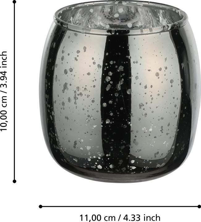 Produktbild EGLO TEELICHTHALTER GRAU Ø110 H-100 BEZAMBY