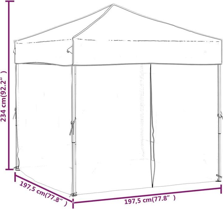 Image du produit VidaXL Partyzelt (197.50 cm, 197.50 cm)