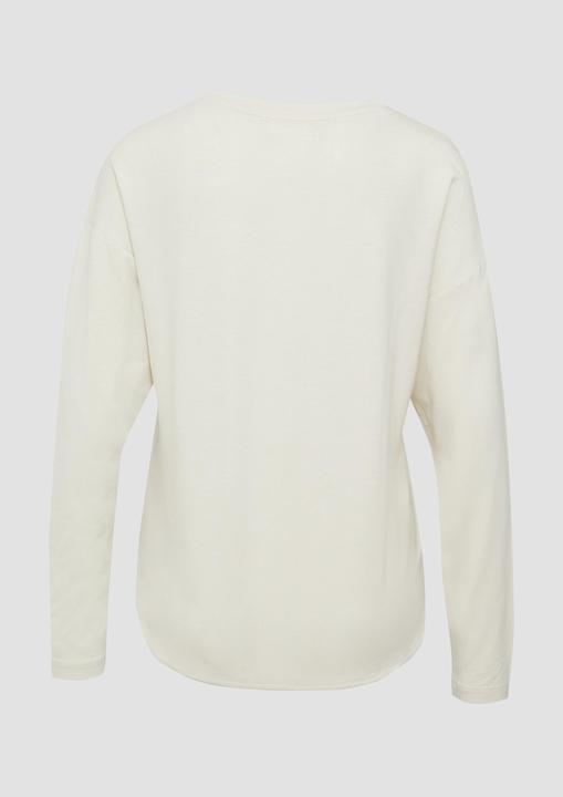 Produktbild S.Oliver T-Shirt Longsleeve mit überschnittenen Schultern und abgerundetem Saum (38)