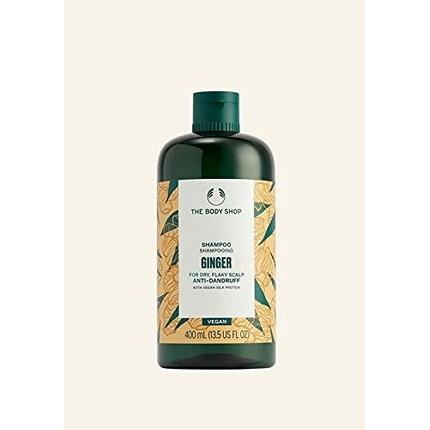Actual product image The Body Shop Ginger Anti-Dandruff Shampoo for Dry Flaky Scalps Vegan (400 ml, Liquid shampoo)