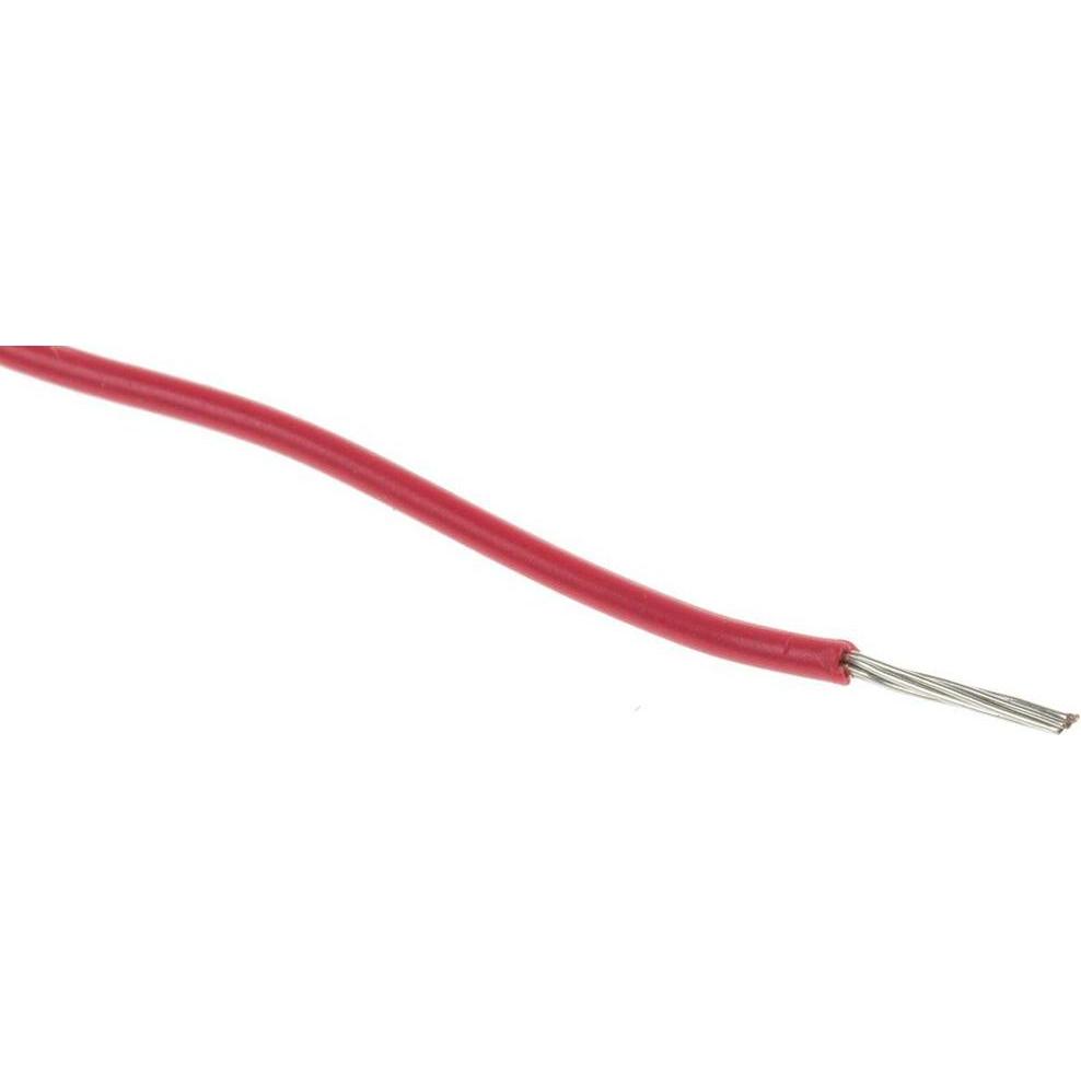 RS PRO, Tubo + Canalina per cavi, UL1430 Hook-up wire 24AWG Red 100m (100 m)
